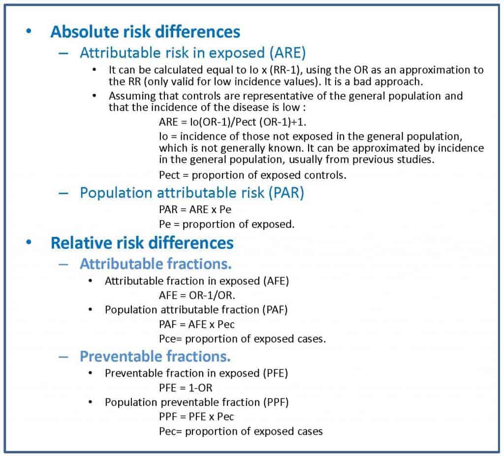 case and control studies