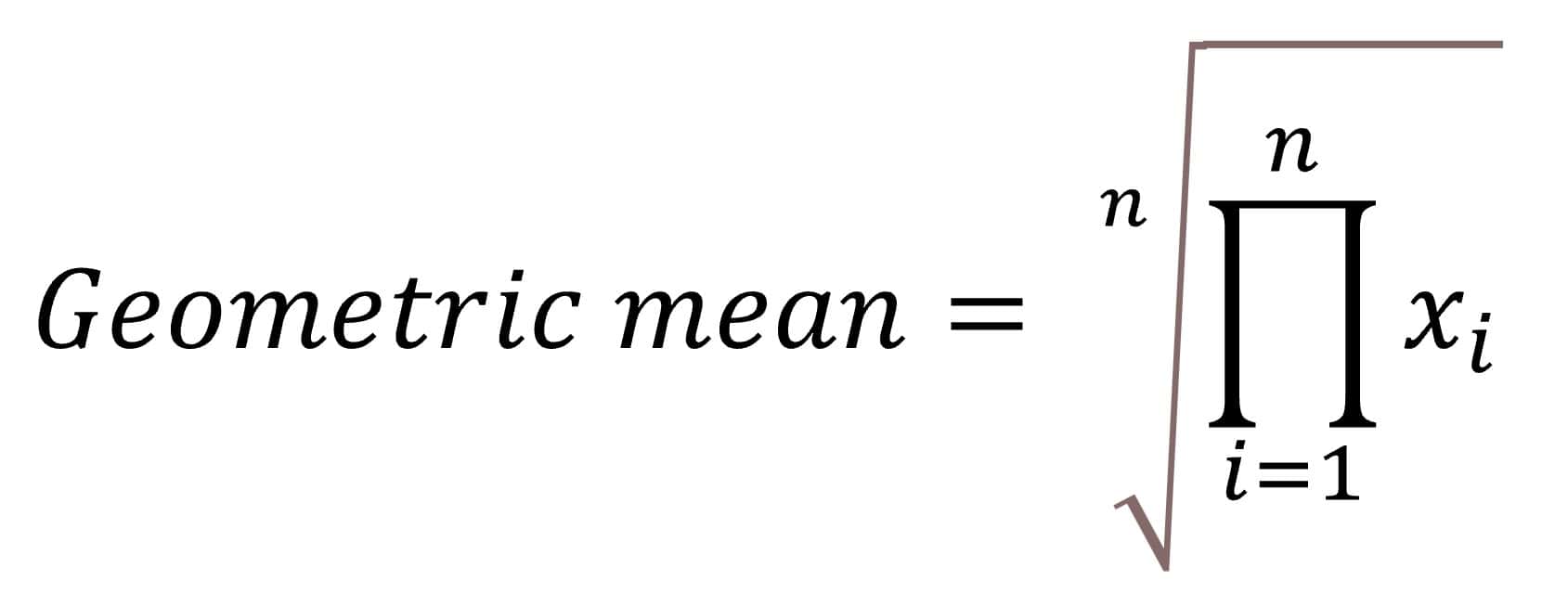 Geometric mean Geometric mean