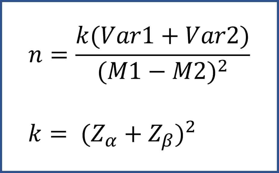 Comparison of two means Comparison of two means